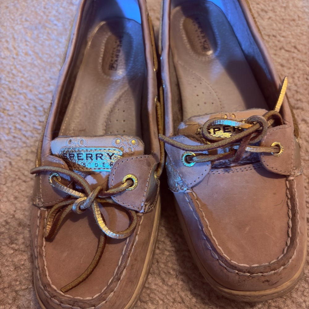 Sperry Tan Flats Moccasin-Style Loafers